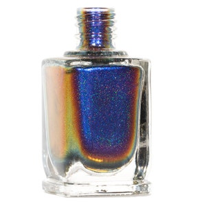 Cygnus Loop H Blue, Purple, Red, Orange, Yellow Holographic Ultra Chrome Color Shifting Nail Polish image 3