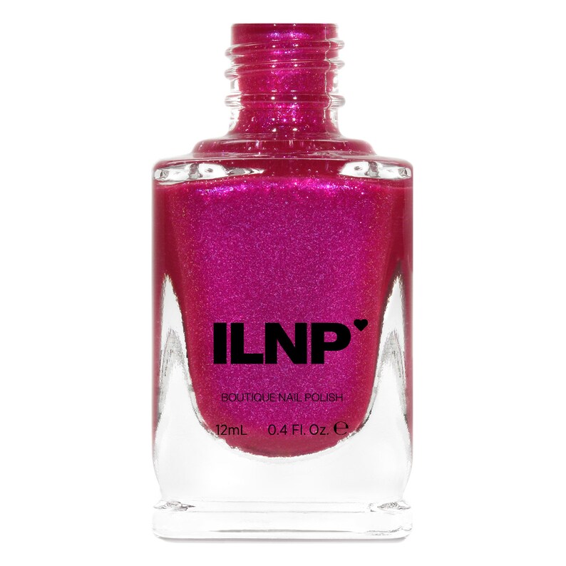 Pucker Up Vibrant Pink Shimmer Nail Polish image 2