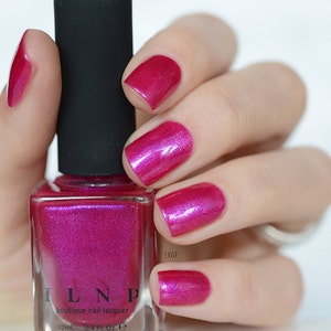 Pucker Up Vibrant Pink Shimmer Nail Polish image 4