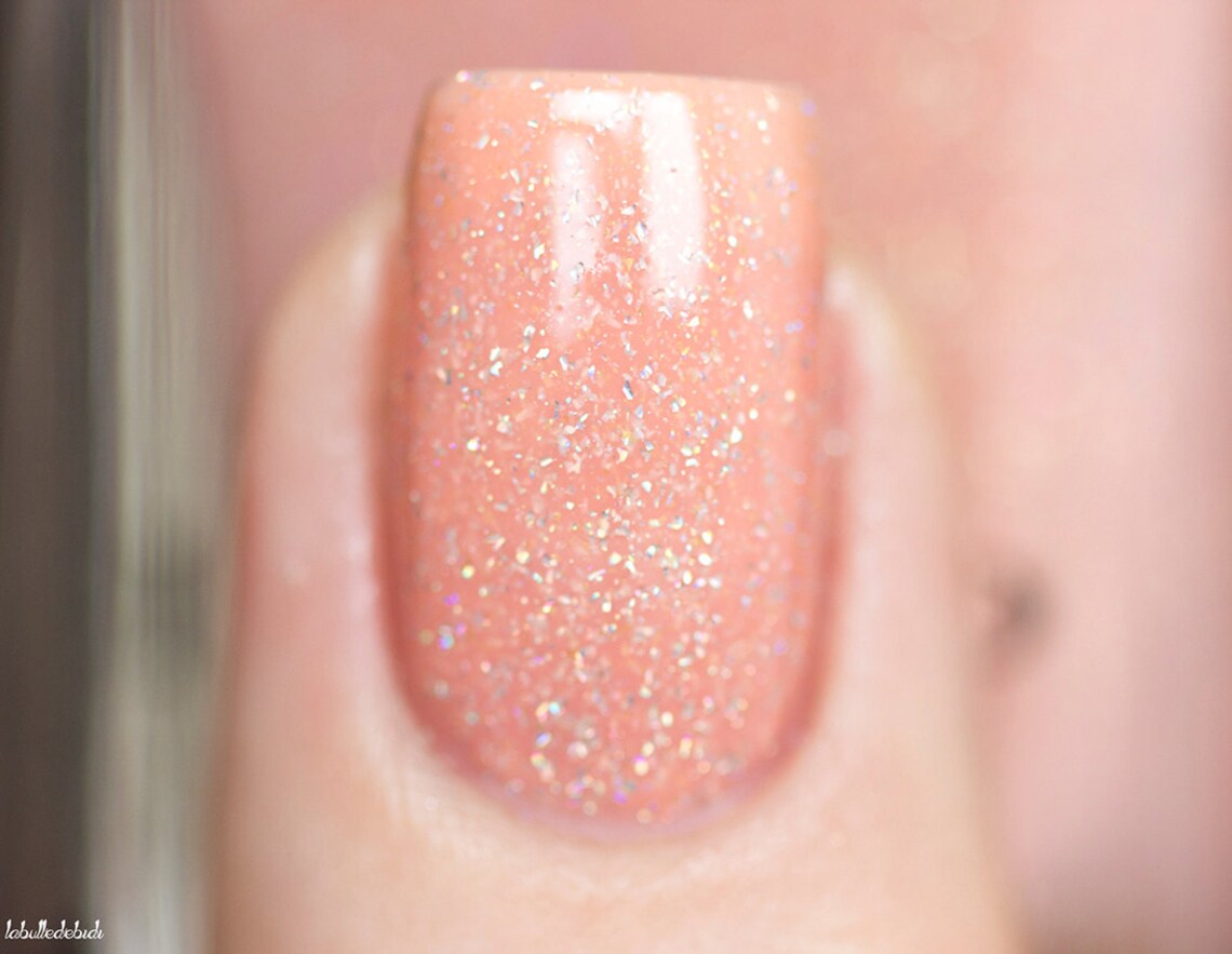 Peachy Queen Peach Holographic Sheer Jelly Nail Polish - Etsy