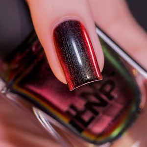 Eclipse Black-to-Red Ultra Chrome Nail Polish image 1