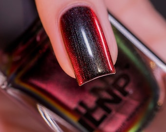 Eclipse - Black-to-Red Ultra Chrome Nail Polish