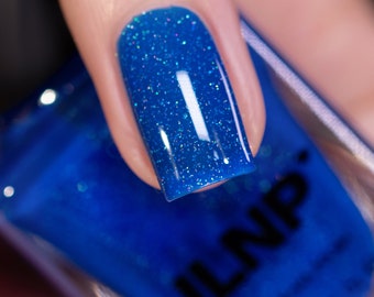Songbird - Vivid Cobalt Blue Holographic Jelly Nail Polish