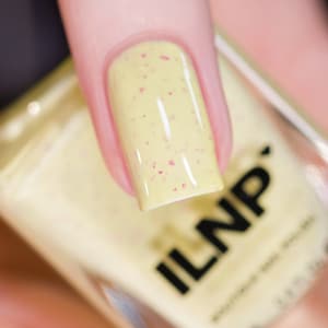 Lemon Cake - Pastel Lemon Yellow Speckled Nail Polish