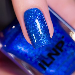 Sea Glass - Deep Cobalt Blue Shimmer Nail Polish