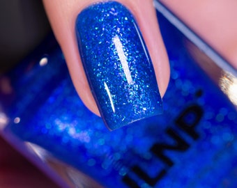 Sea Glass - Deep Cobalt Blue Shimmer Nail Polish