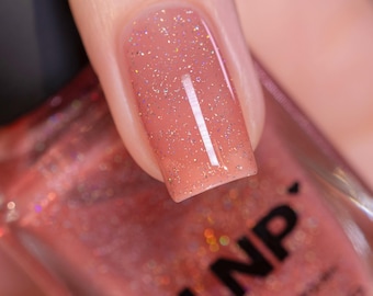 Rosalie - Rosy Pink Holographic Jelly Nail Polish