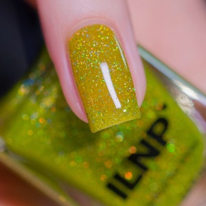 Clover - Juicy Pear Green Jelly Holographic Nail Polish
