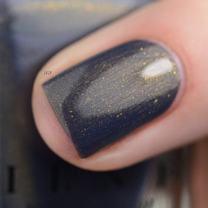 The Boulevard Slate Grey Shimmer Nail Polish image 1