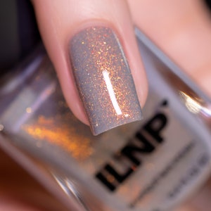 Flicker - Flickering Light Grey Shimmer Nail Polish