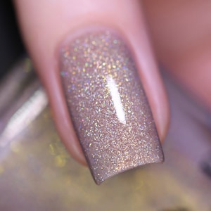 Ring Bearer - Shimmering Taupe Holographic Nail Polish