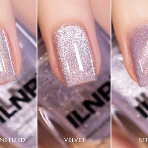 Lily Soft Lilac Magnetic Holographic Nail Polish image 6