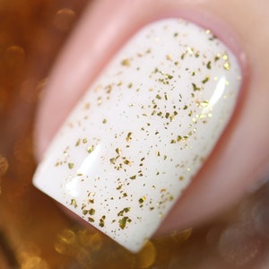 Karma Gold Flake Top Coat Nail Polish image 7