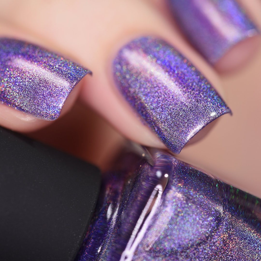 Sidekick Ultra Violet Ultra Holographic Nail Polish Etsy