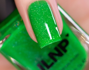 Jellybean - Candy Green Holographic Jelly Nail Polish