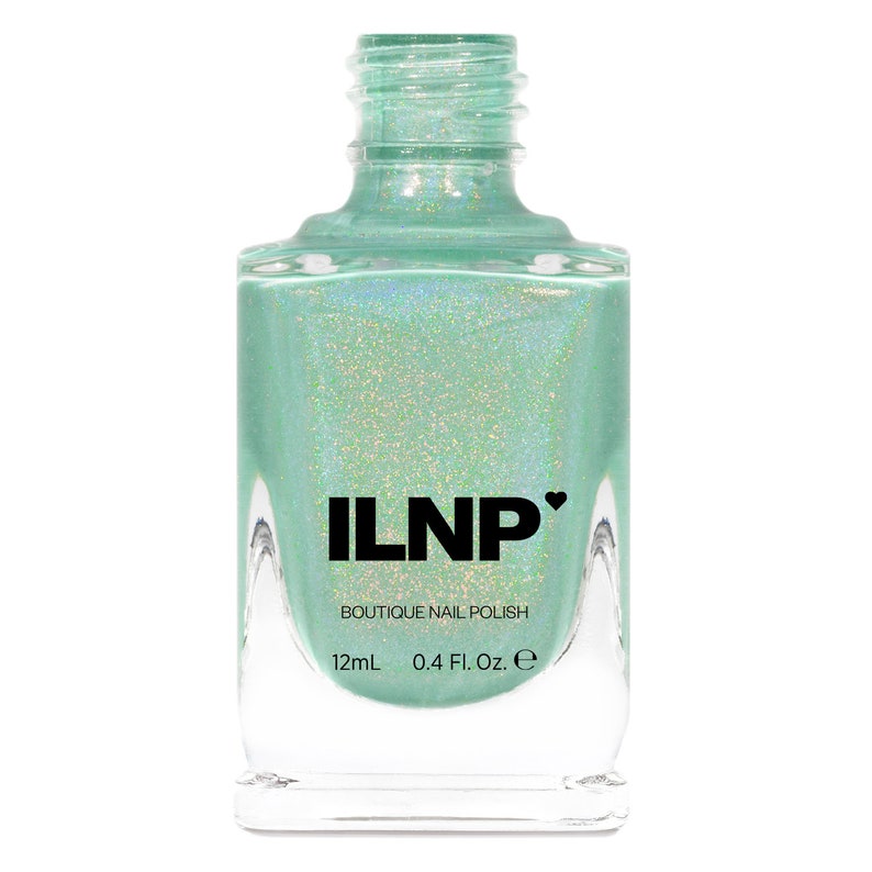 Princeton Refined Mint Green Holographic Nail Polish image 2