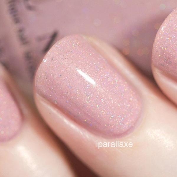 Daisy Jane - Baby Pink Holographic Nail Polish
