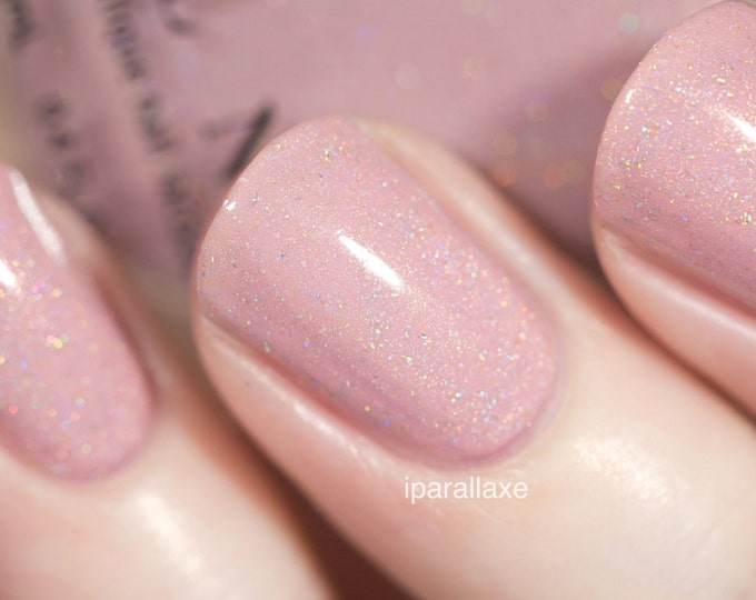 Daisy Jane - Baby Pink Holographic Nail Polish