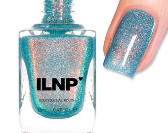 Wavelength - Luminous Aqua Shimmer Holographic Nail Polish