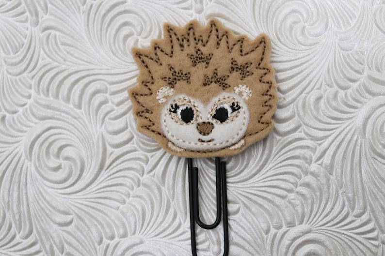 Sweet porcupine badge reel retractable badge holder planner clip