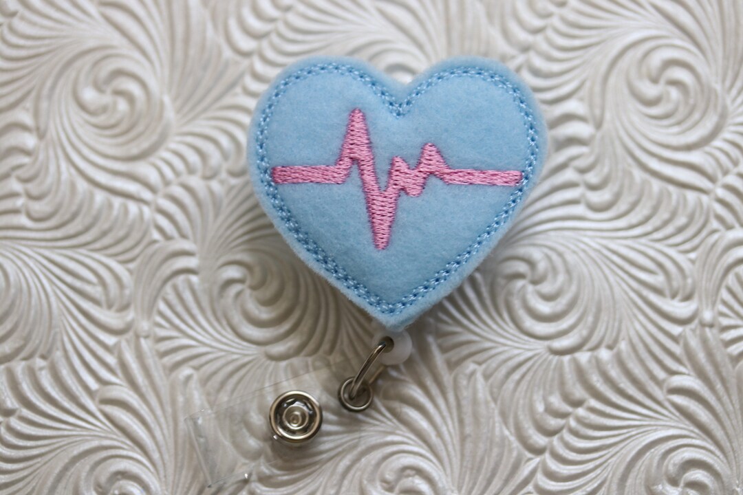 Cardiac Heart Badge Holder, Cardiology Badge Holder, Planner Clip Etsy