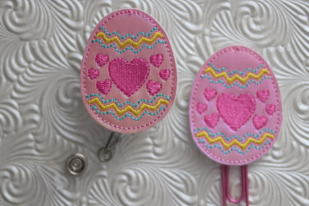 Easter Badge Holder, Retractable Badge Holder, Planner Clip