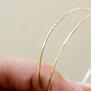 Large thin light hoop earrings/ 14k gold filled/ Dainty trendy elegant jewelry/ Rock Elegance