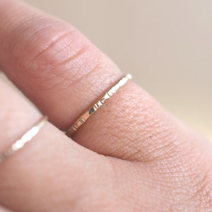 14k Gold Filled Stacking Ring for a Pinky Little Finger - Etsy