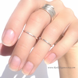 Sterling silver above knuckle / pinky little finger ring