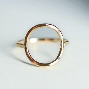 Circle ring/ Gold filled or sterling silver/ Simple dainty trendy and elegant jewelry/ Rock Elegance