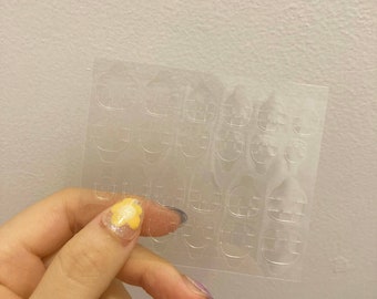 24pcs/Pack Double Sided Nail Stickers Tabs for Press on Nails