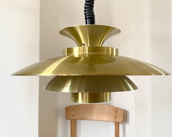 Beautiful Danish vintage brass lamp