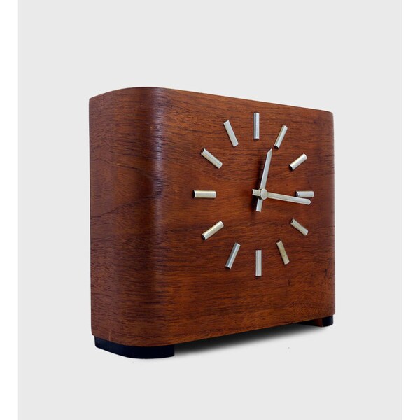 Danish Mid Century Teak Clock