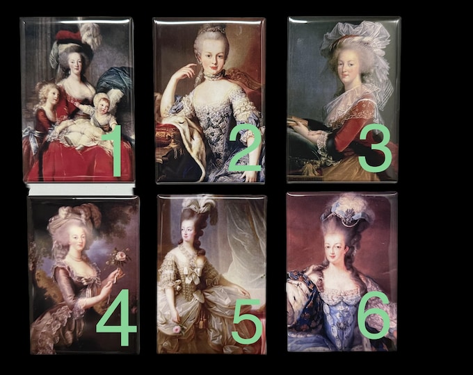 Marie Antoinette magnets sold individually or purchase them all