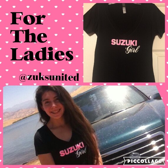 Suzuki Girl Tshirt, Samurai, Sidekick etc, SM - 2XL