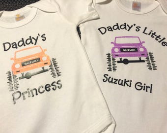Suzuki Samurai Baby Onesies or Toddler Tshirts Customizable