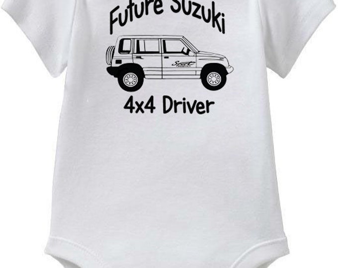 Suzuki Sidekick, Suzuki Sidekick Sport "Future 4x4 Driver" Baby Onesies or Toddler T-Shirt