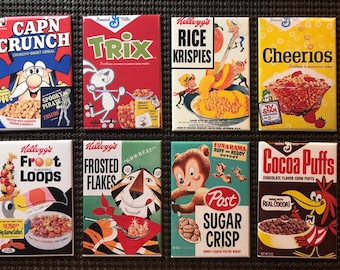 Vintage Cereal Box magnets sold individually or purchase them all