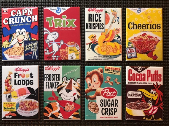Vintage Cereal Box magnets sold individually or purchase them all