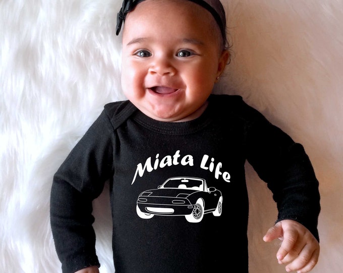 Mazda Miata Baby Onesies or Toddler T-Shirt "Miata Life"