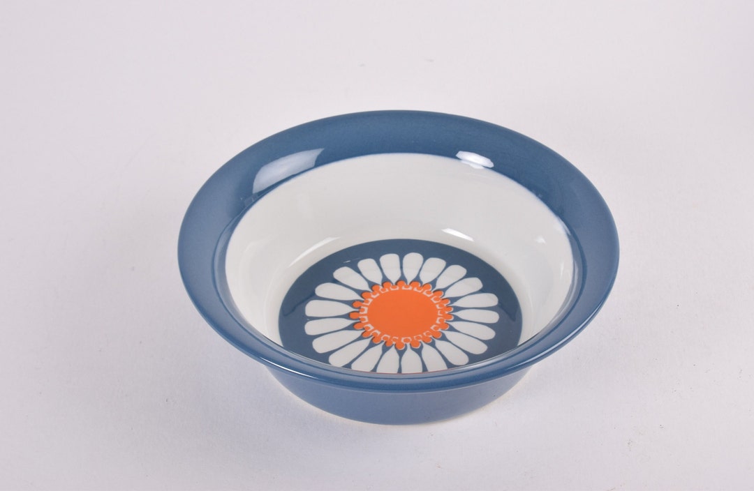 Vintage Figgjo Flint Norway Turi Design DAISY Large Serving Bowl Flower Decor Scandinavian Mid