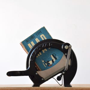 Near Mint! RAADVAD - Bread Slicer / Cutter - Original Black - Model 294 - Danish Mid-century Retro Kitchen Design - for Baker / Café