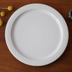 Rare Large! Quistgaard - PALET white / CORDIAL - 29,5 cm Platter - Bing & Grøndahl - Danish mid century design