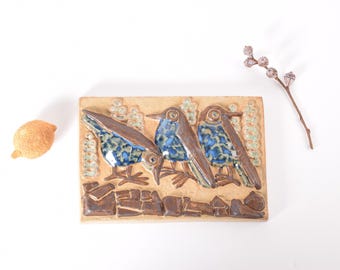 Marianne Starck Ceramic Wall Hanging. Michael Andersen, Denmark