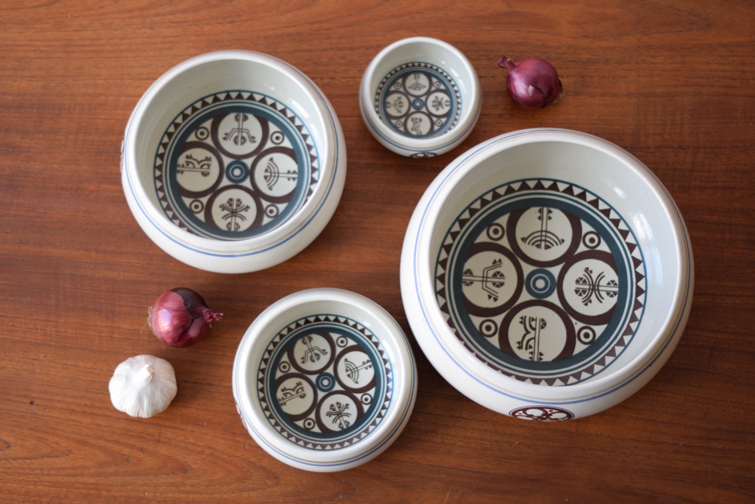 Vintage Finland Pentik INARI Nesting Bowls Sami Motif - Etsy Hong Kong