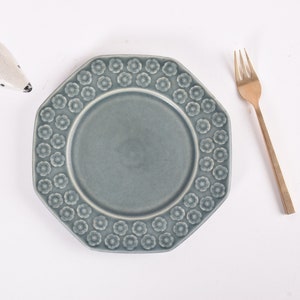 Jens H Quistgaard - AZUR Tea Plate / Small Plate - Octogonal - Early Kronjyden / Bing & Grøndahl - Danish Mid-century Design