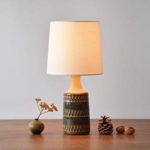 Vintage Søholm Denmark - Ceramic Lamp Base - Blue Brown Glaze - Model 3034 - Danish Scandinavian Mid-century Lighting Design 1960s