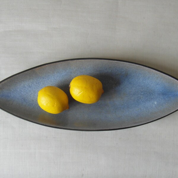 Rare Vtg Michael Andersen - bowl / wallhanging - boat / leaf shape - 5734 - midcentury