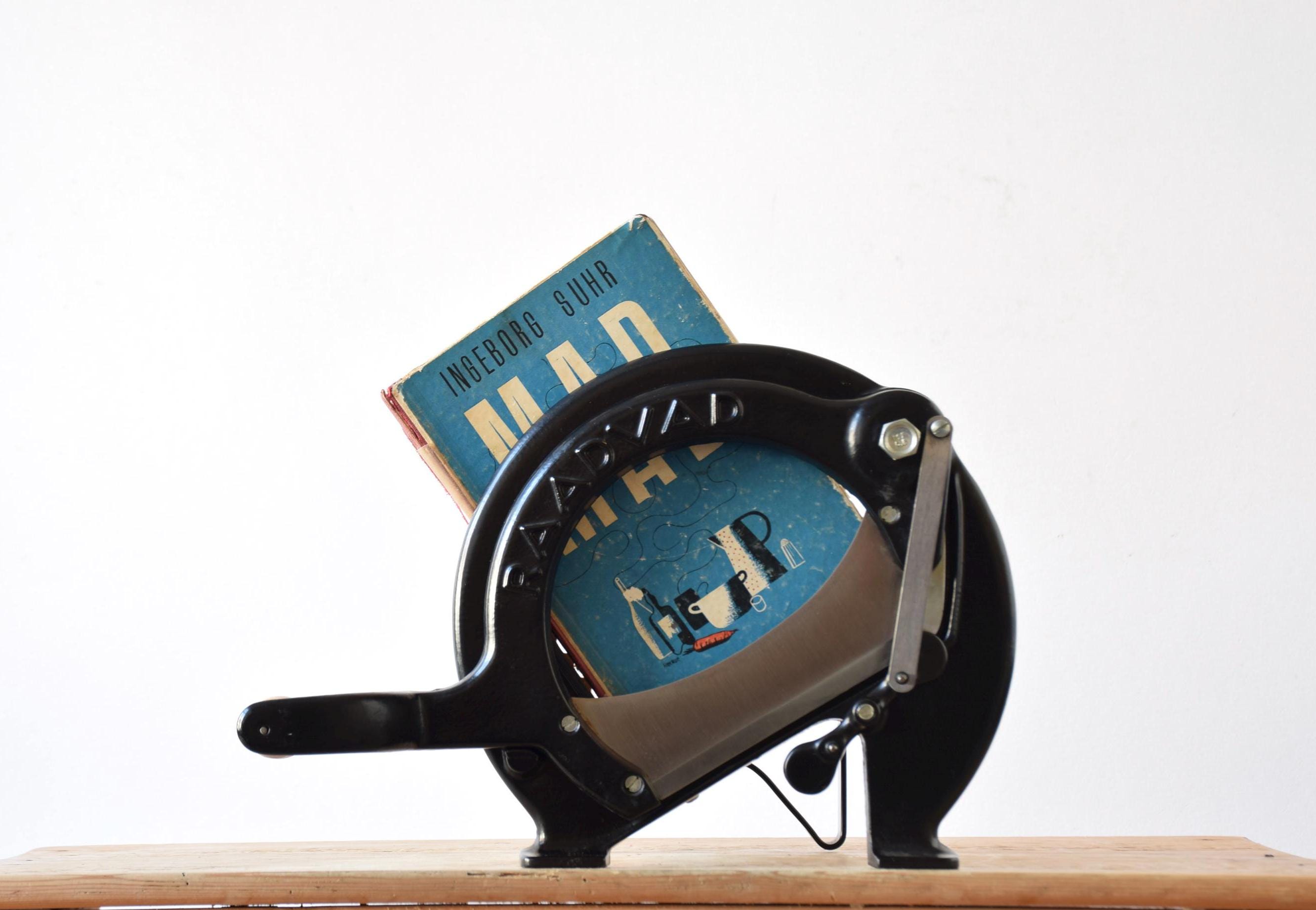Near Mint! Vintage RAADVAD - Bread Slicer / Cutter - Original Black - Model 294 - Danish Mid-century Retro Kitchen Design - for Baker / Café