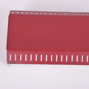 Lámpara de pared danesa de mediados de siglo con pantalla ajustable - Metal rojo - Hamalux - Diseño de iluminación escandinavo para dormitorio/habitación infantil imagen 6